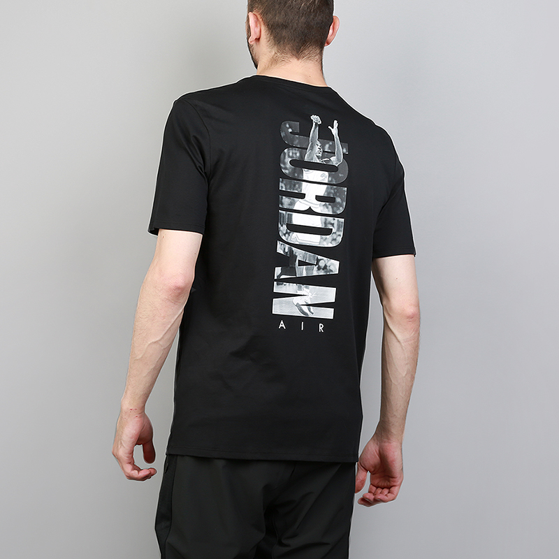 мужская черная футболка Jordan Rise Photo 895175-010 - цена, описание, фото 4